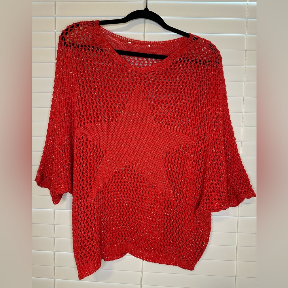 Red Star Knit Women's Sweater